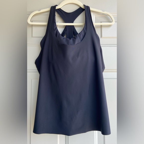 Athleta 2-IN-1 Ultimate Support Top Black size M - Picture 4 of 9